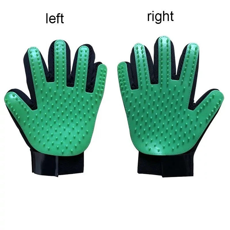 Silicone Pet Grooming Glove – Deshedding & Massage Brush
