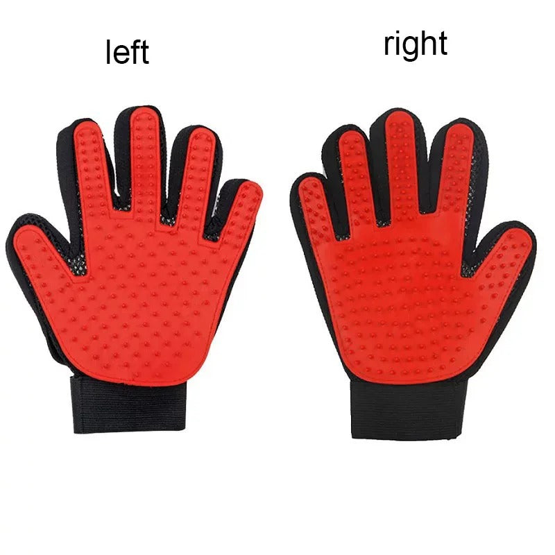 Silicone Pet Grooming Glove – Deshedding & Massage Brush