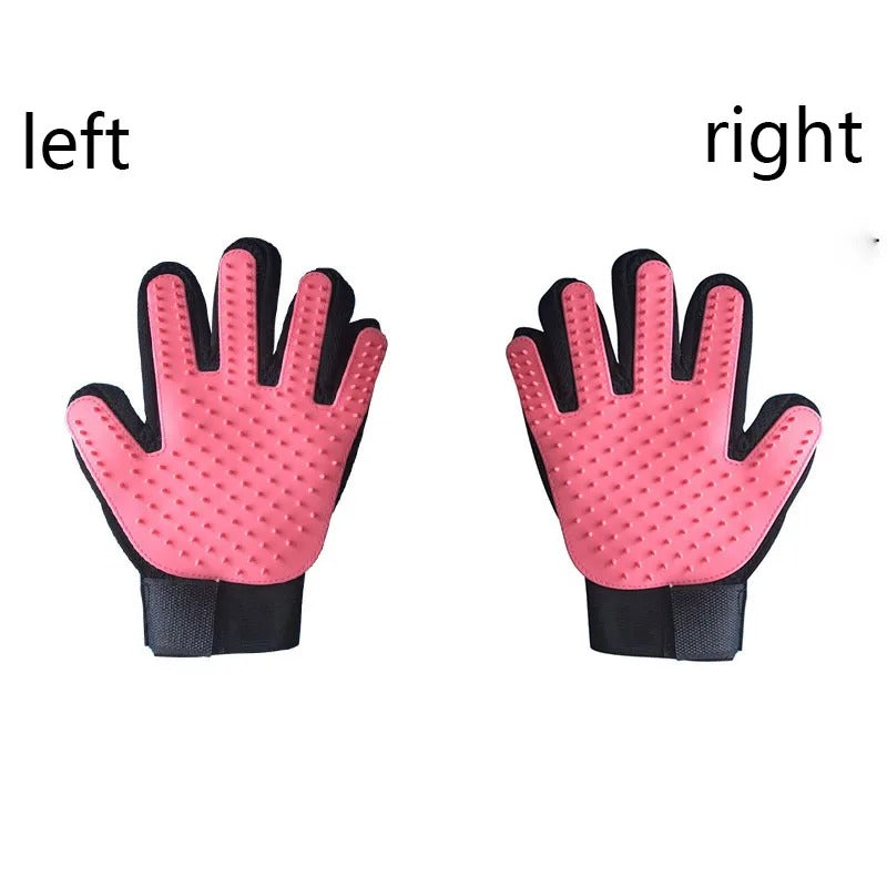 Silicone Pet Grooming Glove – Deshedding & Massage Brush