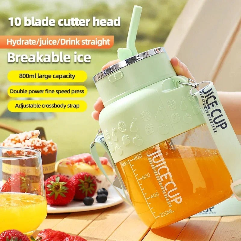 Wireless Portable Fruit Juicer – 800ml