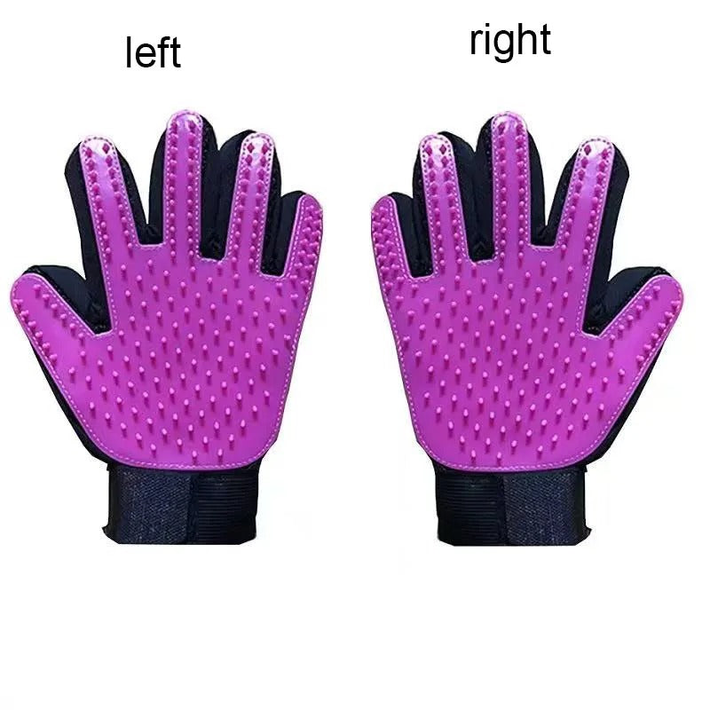 Silicone Pet Grooming Glove – Deshedding & Massage Brush