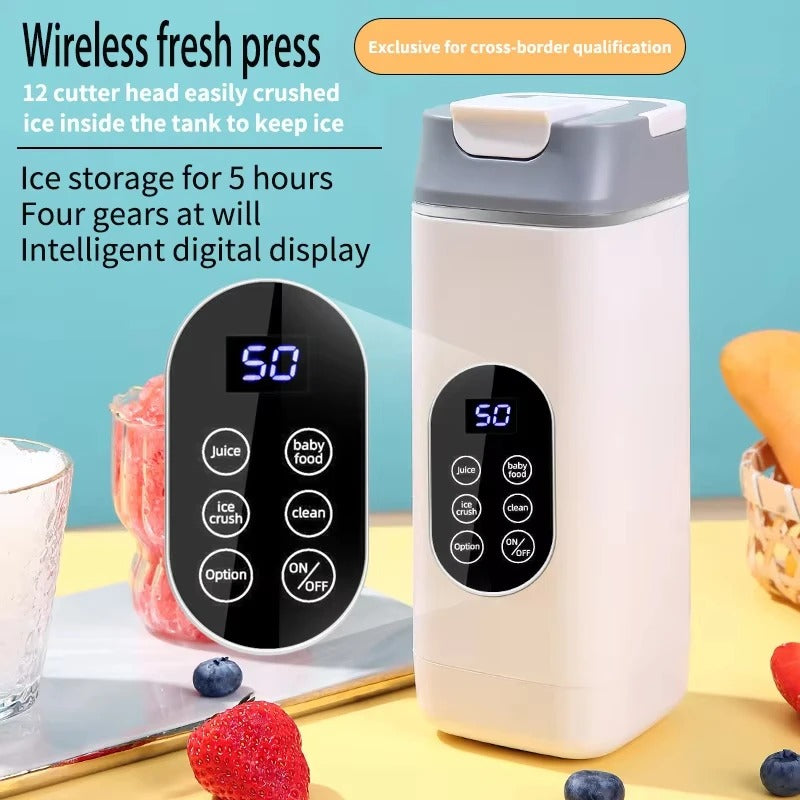 Rechargeable Portable Electric Blender Juicer