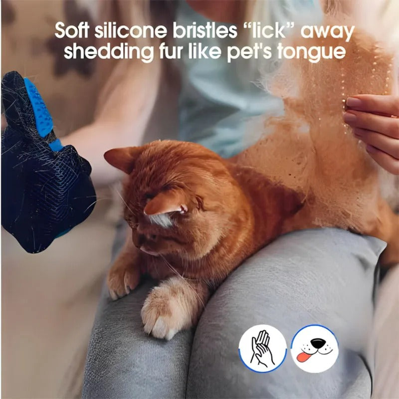 Silicone Pet Grooming Glove – Deshedding & Massage Brush