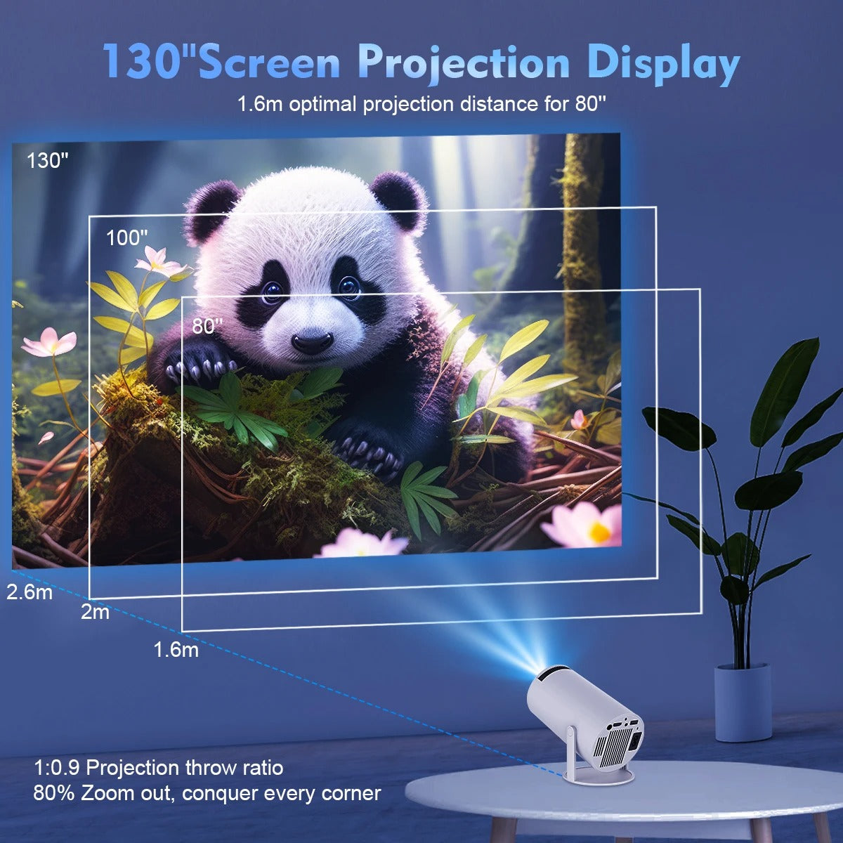 Magcubic HY300 Pro 4K WiFi6 Portable Projector