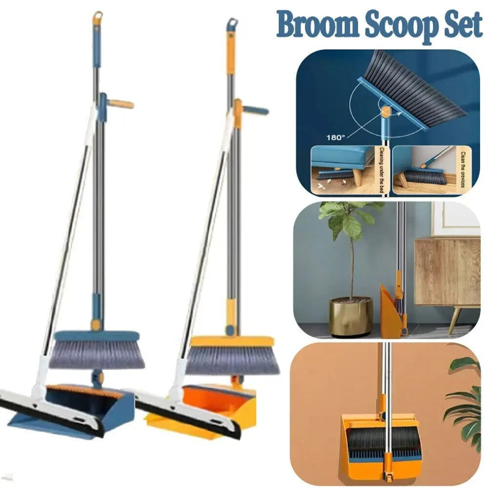 Broom and Dustpan Cleaning Set
