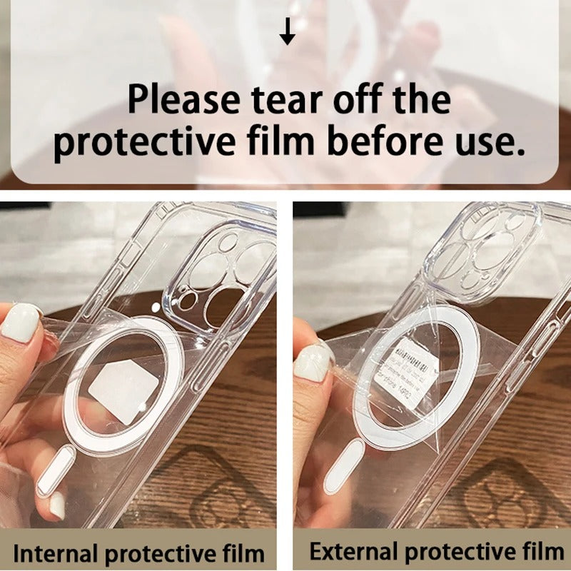 Magnetic Transparent Wireless Charging Case