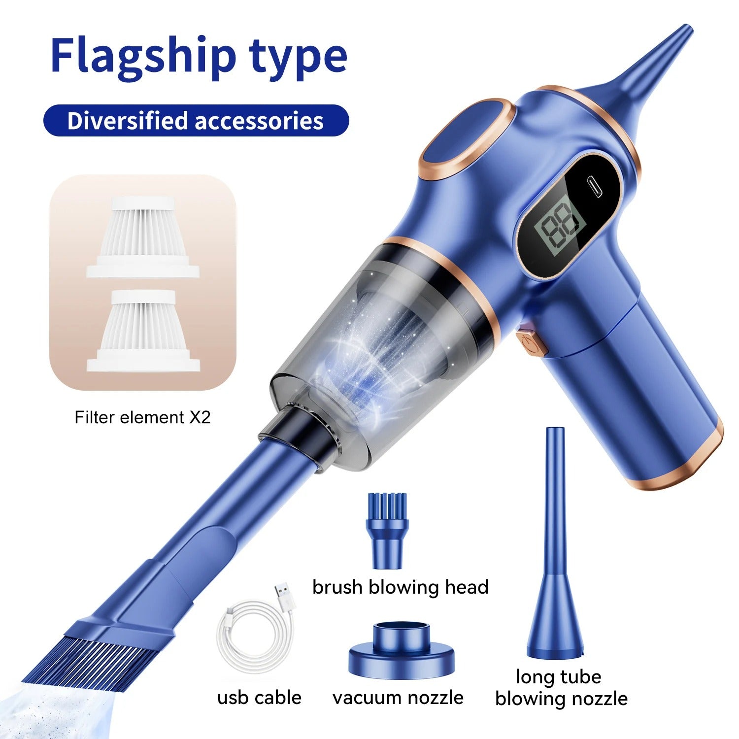 Wireless Handheld Car & Home Vacuum Cleaner