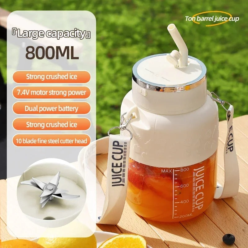 Wireless Portable Fruit Juicer – 800ml